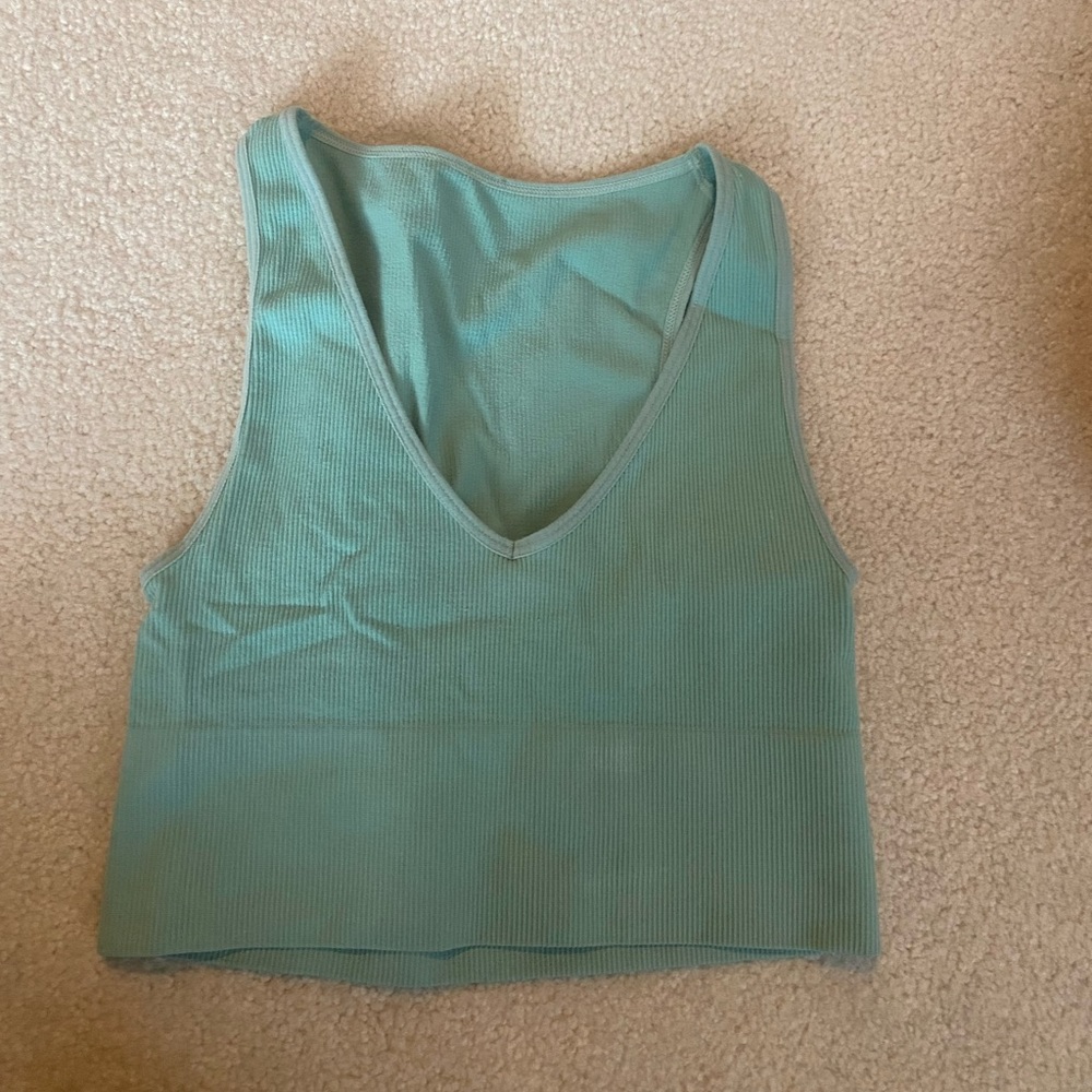 Mint Green comfy crop top